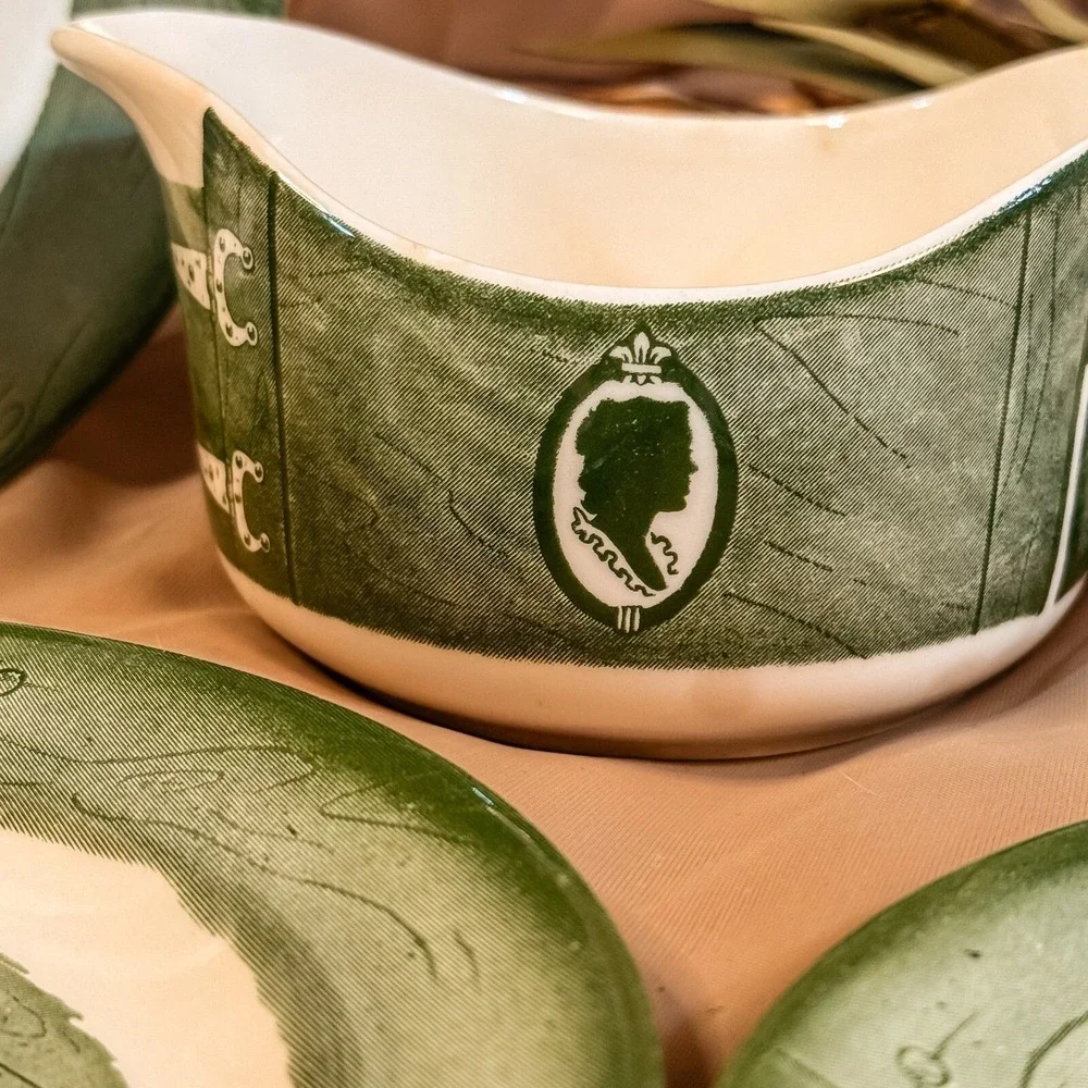 Royal China in‎ Colonial Homestead Green Set